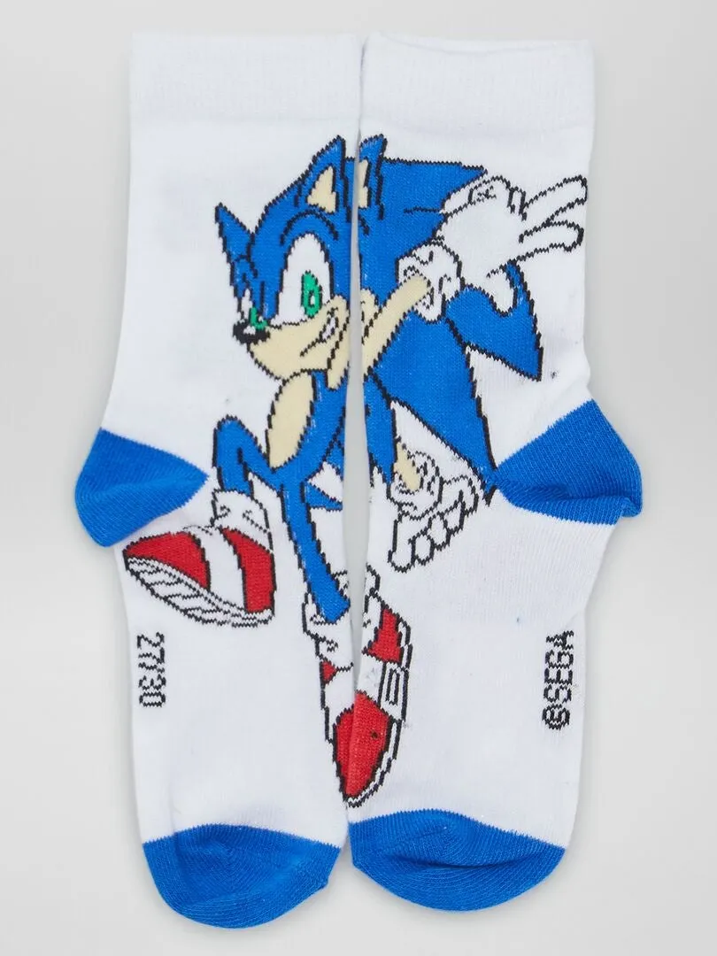 PACK DE CALCETINES 'SONIC'  3 PARES  AZUL